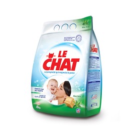 Le Chat Sensitive Low foam Powder Laundry Detergent 4Kg with Aloe Vera, for Sensitive Skin