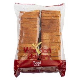 Wooden Bakery Toast White Bag