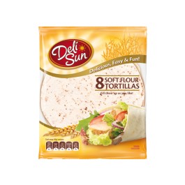 Deli Sun 8 Flour Tortillas 18.5Cm