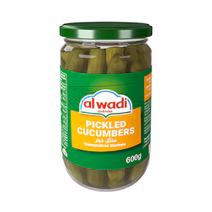 Al Wadi Al Akhdar Pickled Cucumbers 600GR