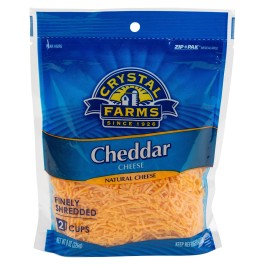 Crystal Farms Finely Shredded Cheddar Cheese